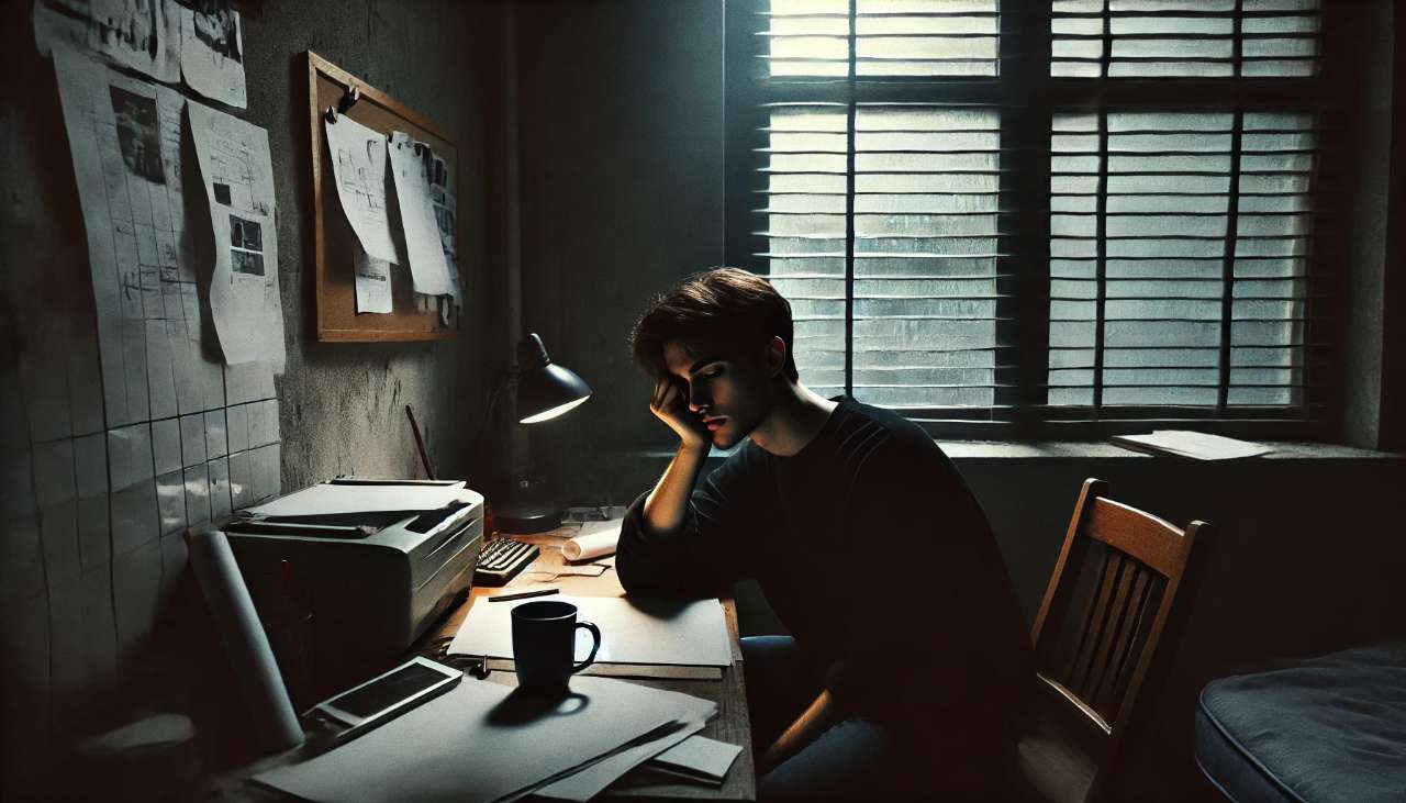 Person feeling tired and unmotivated